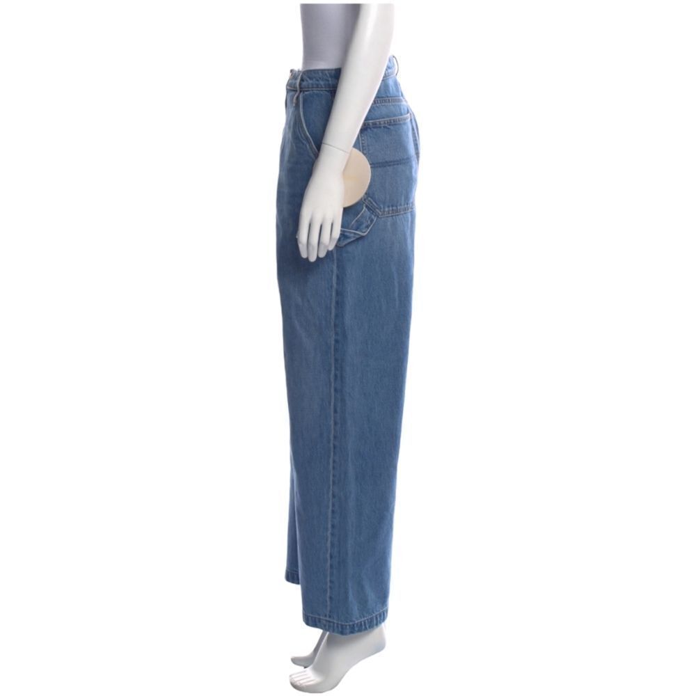 NWT MOTHER SNACKS! The Fun Dip Utility Puddle Wide Leg Jeans 28 - Picture 5 of 10